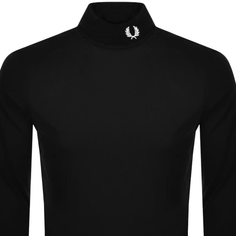 Alternative Image for ProductFred Perry Roll Neck T Shirt Black2